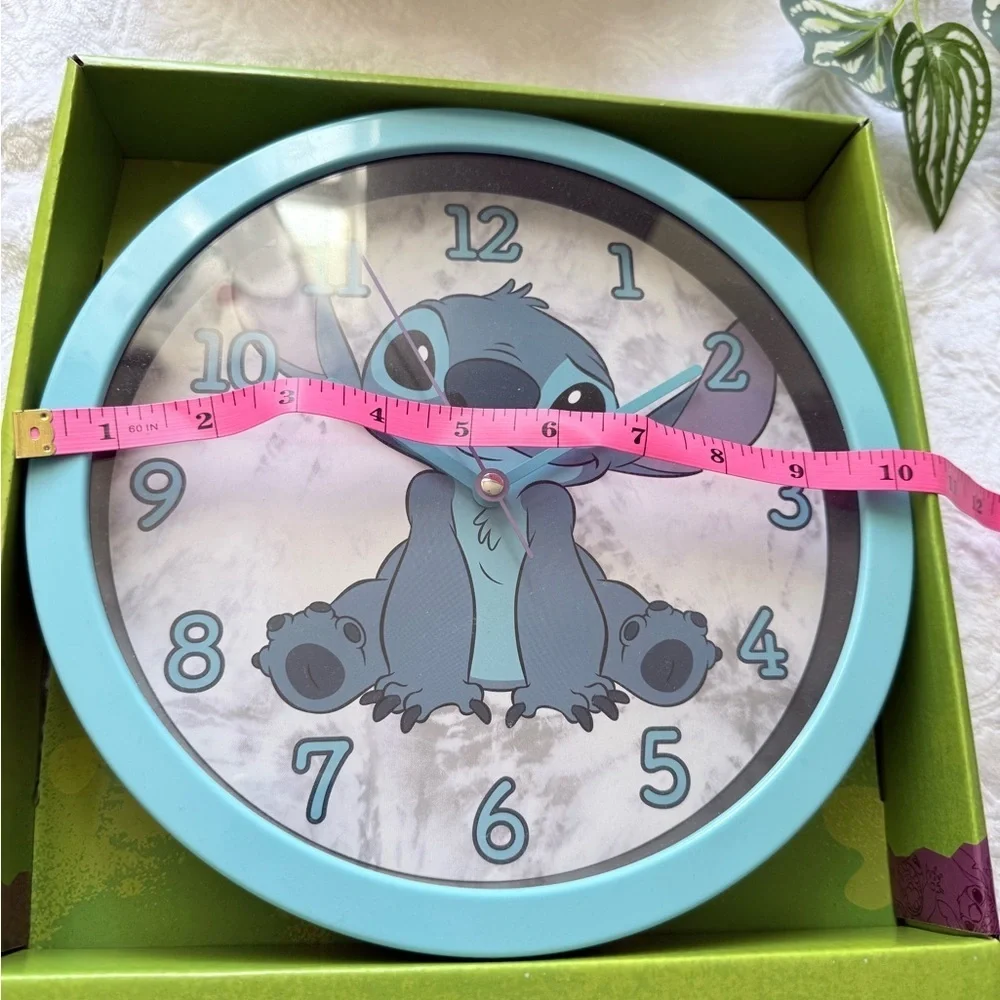 Disney Stitch Analog Wall Clock Blue 10” NIB